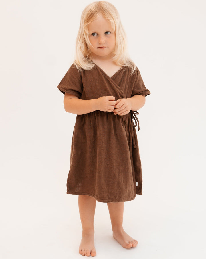 Linen wrap dress 