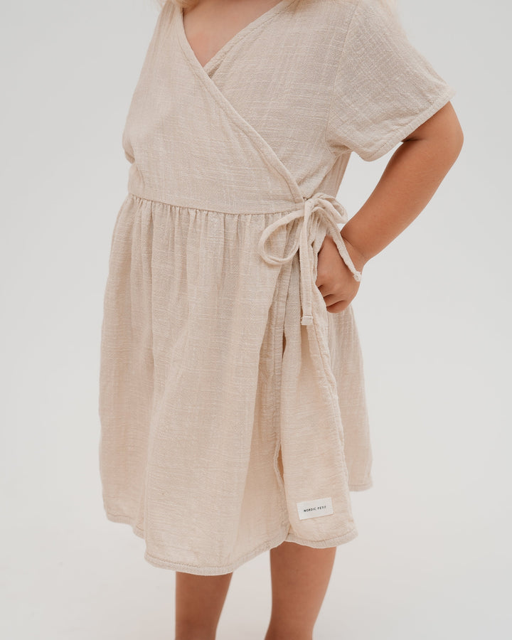 Linen wrap dress 