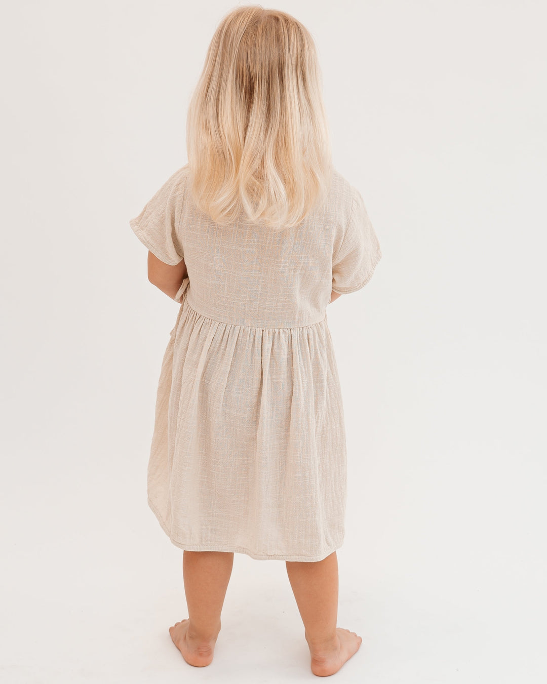 Linen wrap dress 